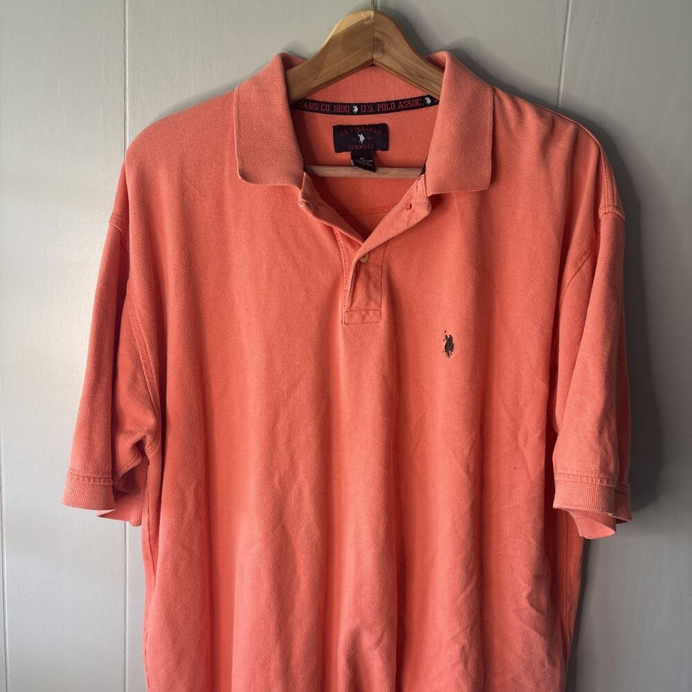 Men US Polo Assn Player Logo Short Sleeve Classic Soft Touch Interlock Shirt XLT